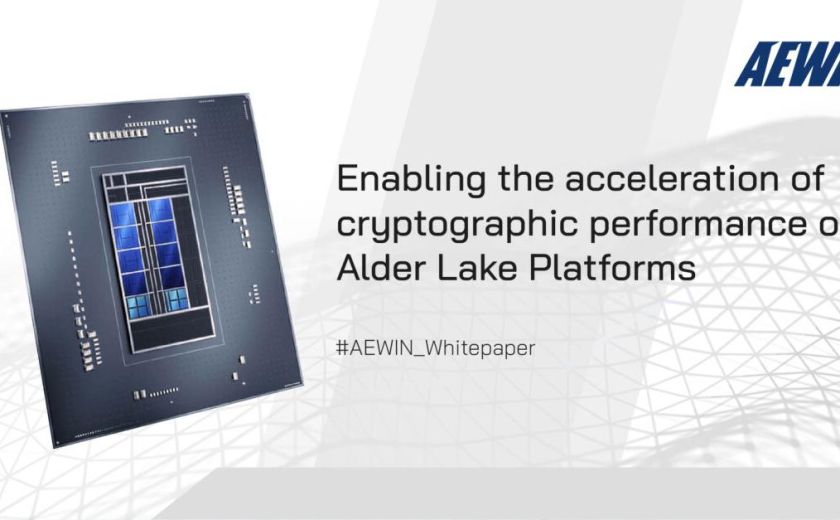 Enabling the acceleration of cryptographic performance on Alder Lake Platforms