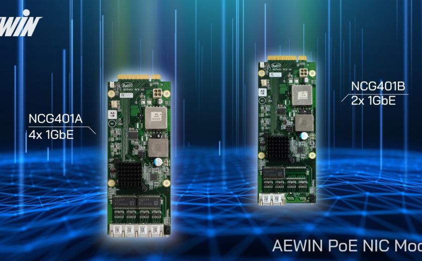 NCG401是AEWIN最新系列的PoE+網卡模組