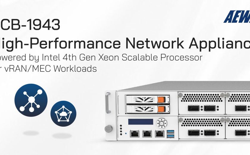SCB-1943 High-Performance Network Appliance powered by Intel 4th Gen Xeon Scalable Processor for vRAN/MEC Workloads