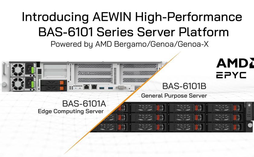 Introducing AEWIN High-Performance BAS-6101 Series Server Platform, Powered by AMD Bergamo/Genoa/Genoa-X