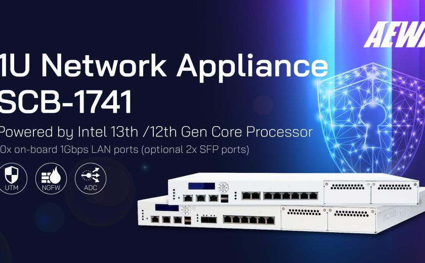 AEWIN SCB-1741, 1U Network Appliance Powered by Intel 13th /12th Gen Core Processor