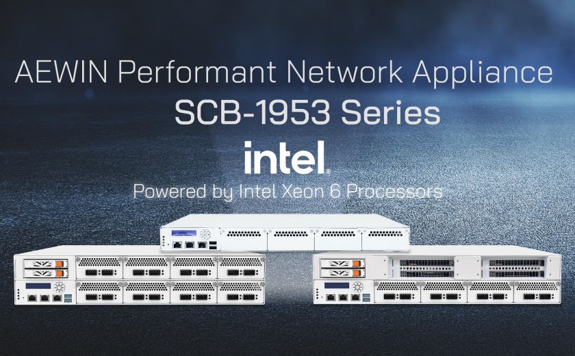 AEWIN Performant Network Appliance, SCB-1953 Series, Powered by Intel Xeon 6 Processors