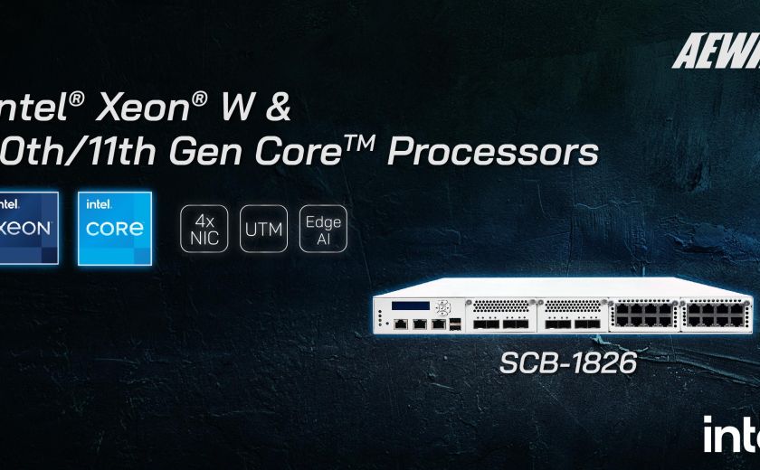 網絡設備 SCB-1826 由 Intel Xeon W 和第十/第十一代 Core 處理器供電