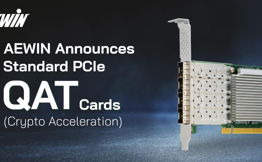 AEWIN 宣布標準 PCIe QAT（加密加速）卡