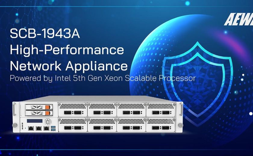 AEWIN 高效能網路設備，SCB-1943A，搭載英特爾第五代 Xeon 可擴展處理器