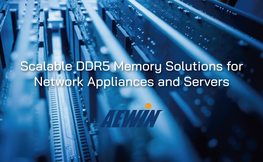 可擴展的 DDR5 記憶體解決方案，用於網路設備和伺服器
